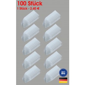 100 Stück Mundschutz 2-lagig Maske 100% Baumwolle waschbar 